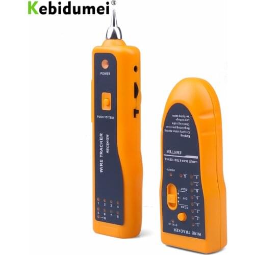 Kebidumei 10pcs RJ11 RJ45 Cat5 Cat6 Telephone Wire Tracker Tracer Toner Ethernet LAN Network Cable Tester Detector Line Finder