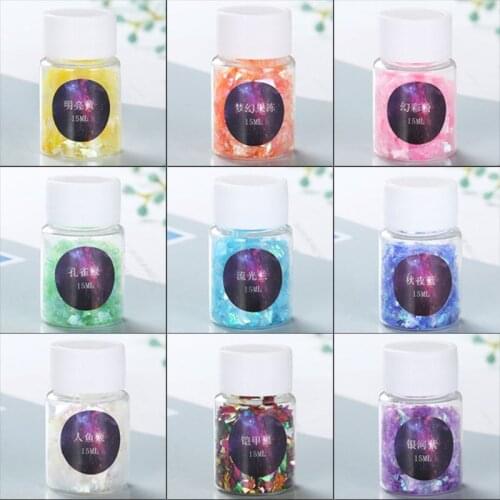 Colorful Shell Sugar Broken Pieces Flashing Debris Resin Jewelry Making Filling DIY Craft Accessories