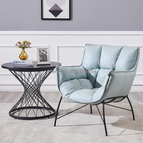Nordic single leisure lazy sofa chair simple light luxury modern bedroom living room small apartment balcony makeup chair