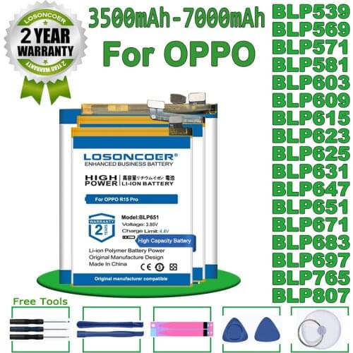 LOSONCOER Oppo R15 Phone Batteries China