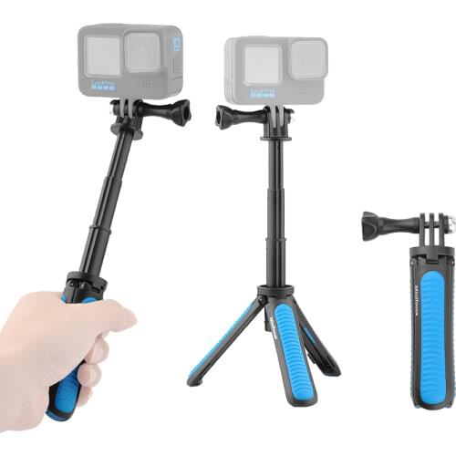 Mini Handle Selfie Stick Desktop Tripod For GoPro Hero 5 6 7 8 hero 9 For DJI Osmo Action YI SJACAM Camera Grip Vlog Accessories