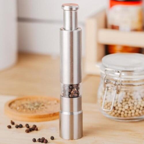 Stainless Steel Pepper Grinder Portable Manual Pepper Muller Seasoning Grinding Milling Machine LX8652