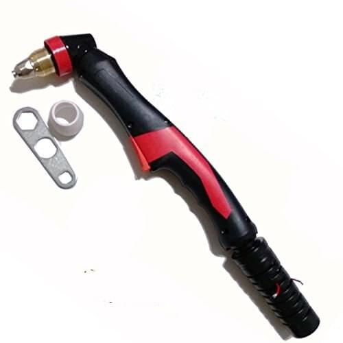 P80 YT-10PD Hand Use Torch Head, Electrode and Nozzle for 10sets, Extented Heavy Duty Air Cooled Plasma Cutting Torch 100A
