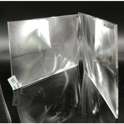 Custom fresnel lenses for size 130*75/133*75mm with focal length 90mm/220mm plastic fresnel lenses