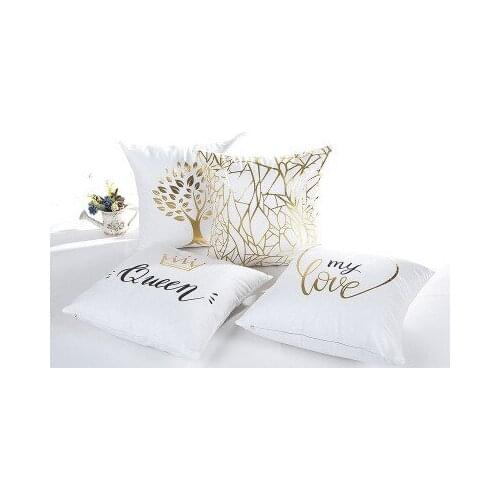 Gilded Pillow Case Home Decoration Square Gilded Pillow Case Fashionable And Comfortable Gilded Pillow