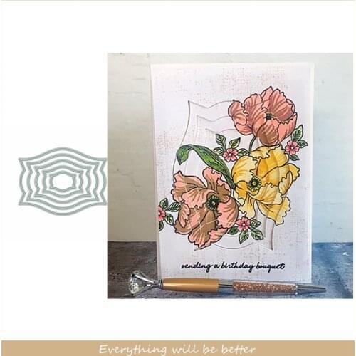 Cobweb Frame Hollowed Layered Metal Cutting Dies DIY Handmade Make Cards New Scrapbook Craft New Stencil Embossing Paper Die Cut