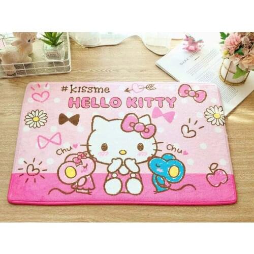 Sanrio Hello Kitty Cute Living Room Floor Mat Melody Door Mat Non-slip Mat