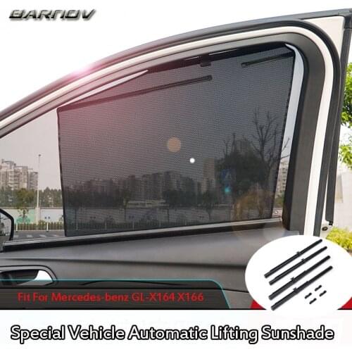 For Mercedes-benz GL-X164 X166 Vehicle Special Side Window Automatic Lifting Sunshade Insulation Telescopic Curtains