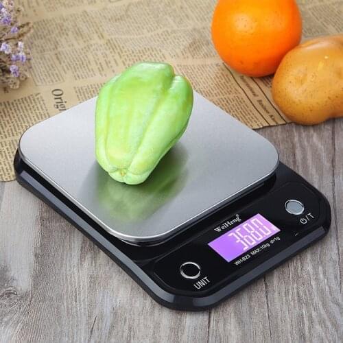WH-B23L 10kg/1g Digital Food Measuring Diet Postal Kitchen Digital Scale Balance Weight Kitchen LED Electronic Scale