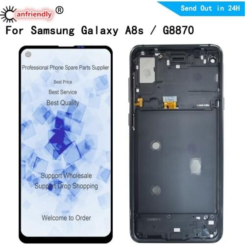 LCD For Samsung Galaxy A8S G8870 G887F G887N A9 Pro 2019 LCD display Screen Touch panel sensor Digitizer with frame Assembly