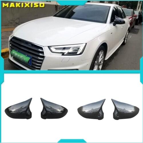1 Pair Car Left & Right Door Side Rearview Wing Mirror Cover Cap Housing 528 Fit For Audi A4 S4 B9 A5 S5 RS4 8W0 857 527 8W0 857