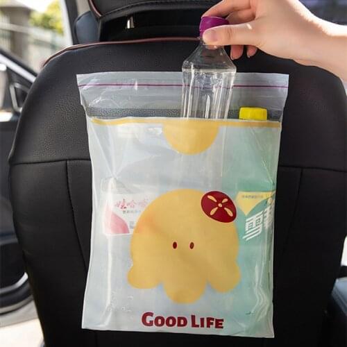 15PCS Car Garbage Bag For Car Home Office Kitchen Accessories Disposable Trash Bags Sticking Type Auto Storage Bag