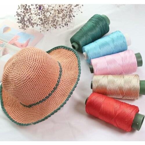 200G Pearl Blended Fancy Crochet Thread 2mm Hand Knitting Yarn DIY Shoes Cushion Doll