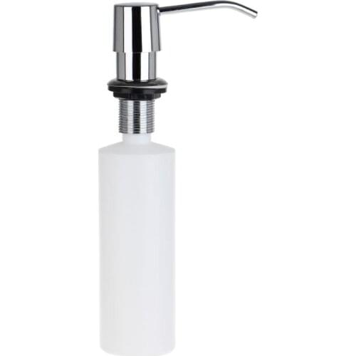 300ml Soap Dispenser Built-In Installation Lotion Pump Liquid Detergent Organizer Plastic Sanitizer Container