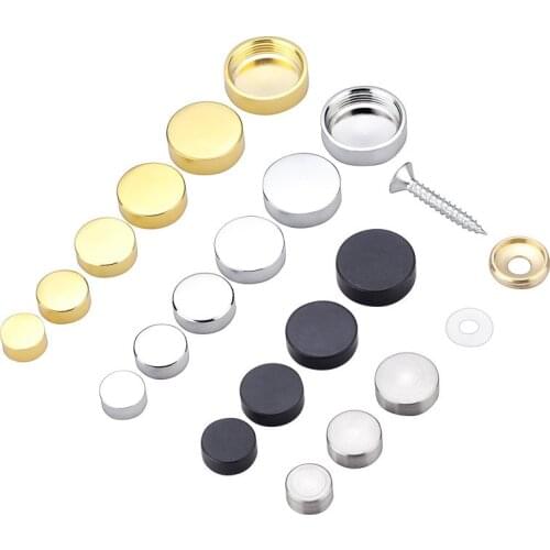 4Set/Bag Mirror Decorative Nail Advertising Glass Screw Cap Cover Fasteners Stainless Steel Billboard Fixing10-16mm