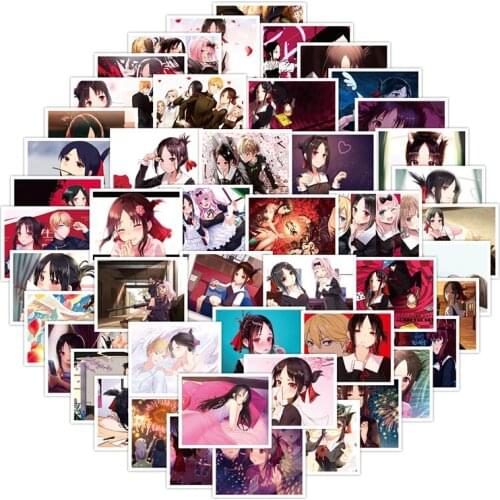 50PCS Anime Love Is War Chika Fujiwara Stickers for DIY Girl Stationery Laptop Phone Guitar Suitcase Cute Kaguya Sama Sticker