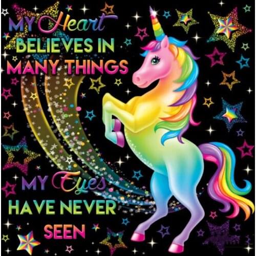 5D DIY Full Square/Round Resin Crafts Diamond Painting Rainbow Unicorn 5D D Embroidery Rhinestone Cross Stitch Home Decor Gifts