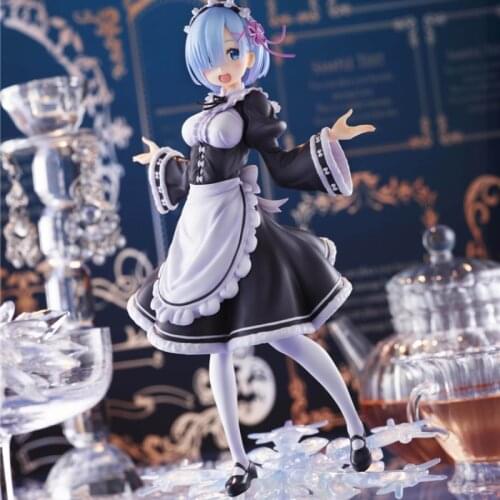Anime Figure Genuine Re:Zero kara Hajimeru Isekai Seikatsu REM 27cm maidservant snowflake Action Figure Model Doll Gift