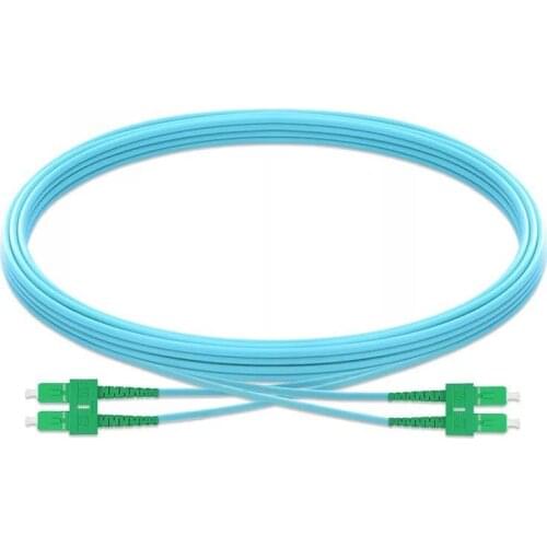 Free Shipping SC/APC-SC/APC Multi-Mode OM3 Fiber Cable Multimode Duplex Fiber Optical Jumper Patch Cord 3M 5M 10M15M 20M 25M