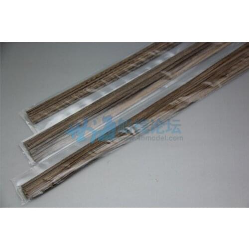 Black walnut wood strips hull planking Wood ship Kit - Pack of 20