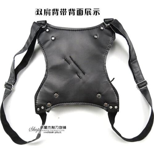 40cm Cosplay wooden katana belt toy with no sword kids funny Cosplay game toy only belt no katana length adjustable