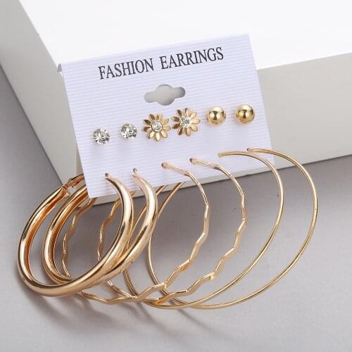 FUSIMI Women's Gold Earrings