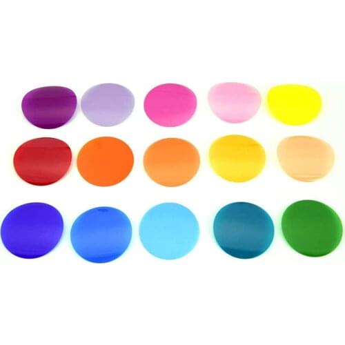 Godox V-11C Filters Kit for Godox AK-R1 15 Color Flash Gels Lighting Filter for Godox V1-S V1-N V1-C V1-F V1-O Flash Head