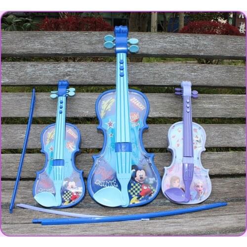Disneygirls frozen 2 violin Toy Musical Instrument with With music light boys simulation electronic music toy musical instrument