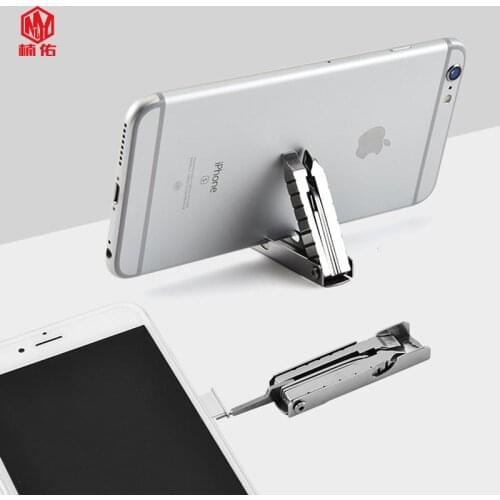 Stainless Steel EDC Tool Outdoor Multifunctional Folding Phillips Screwdriver Take Card Needle Portable Tool