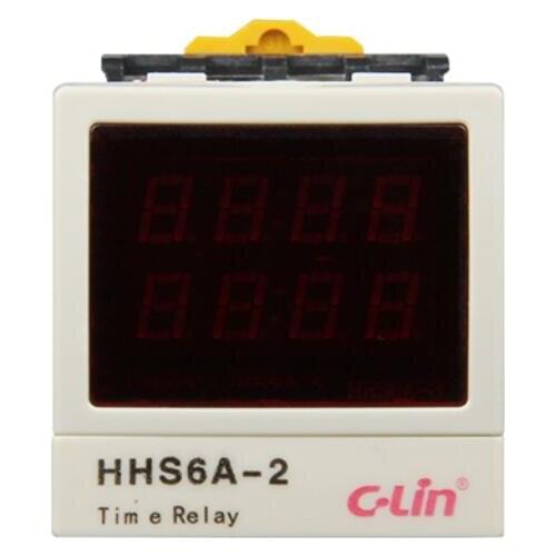 C-Lin HHS6A-2 intelligent time relay digital positive / countdown memory with a power failure AC220V