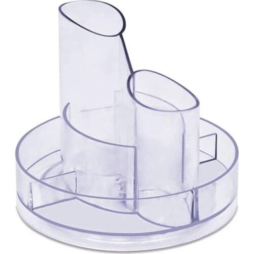 Acrylic 360 Rotating Pen Holder Makeup Turntable Storage Center Multi-Functional Desktop Organizer for Home Office