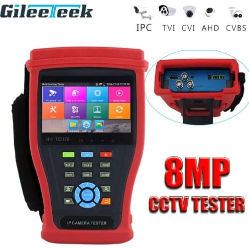 Model CCTV 4.3 Inch IP Camera Tester Analog Camera Tester Security CCTV Tester with POE/PTZ Control/IP Discovery/Rapid ONVIF