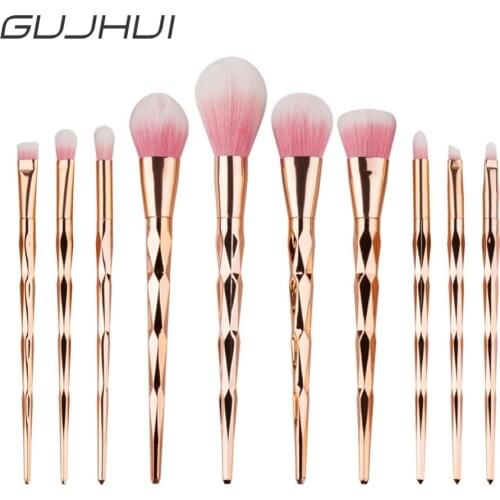 1Pc Rose Gold Powder Brush Professional Cosmetic Brushes Set Face Contour Brush Eye Shadow Lip Brush Beauty Makeup Tool