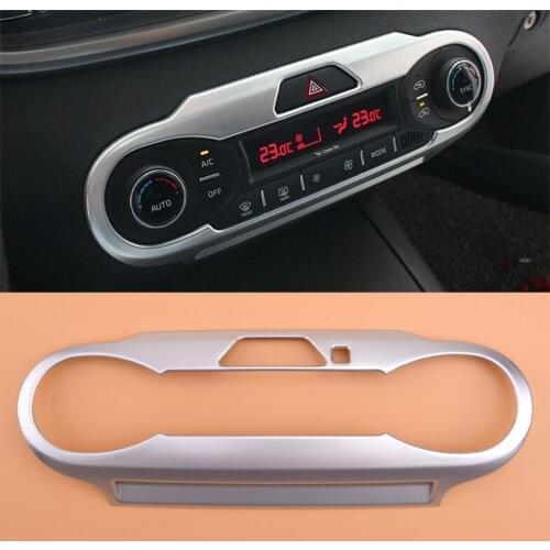 New Silver ABS Console AC Switch Control Frame Trim Panel Fit for Kia Sorento 2016-2020