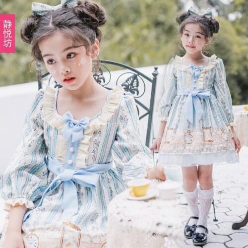 Original Spanish skirt children Lolita childrens clothing lolita dress Lolita girls long sleeve OP dress