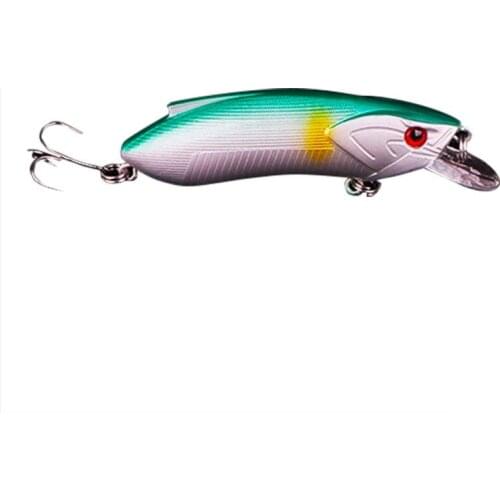 Sink Minnow Fishing Lure 8cm 14g Artificial Hard Bait Wobblers Bass Lures Crankbait Pike Treble Hooks Pesca Tackleb