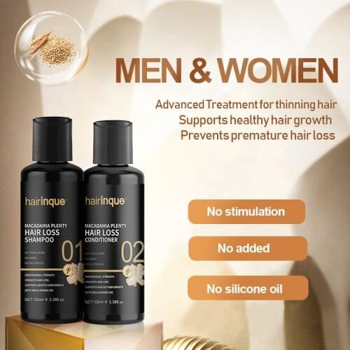 Brazilian Keratin Hair Growth Shampoo & Conditioner Set Enhance for Hair Regrowth Gifts Set Repair Prevent Men Women Care 200ml