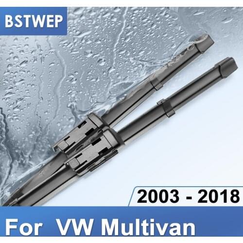 BSTWEP Wiper Blades for Volkswagen VW Multivan Fit Side Pin Arms / Push Button Arms From 2003 to 2017