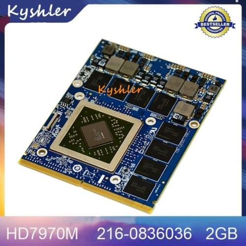 Original HD7970M HD 7970M HD7970 Video Graphic VGA Card 216-0836036 2GB For Laptop Dell Alienware M17X M18X R1 R2 R3 Fast Ship