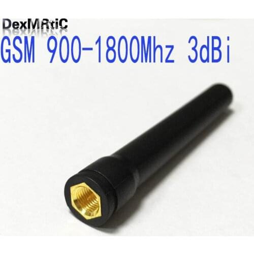 1PC GSM Plastic Antenna 900-1800Mhz Inner Hexagonal Aerial 3dbi SMA Male Connector Antenna for mobile phone