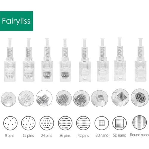 10pcs Screw Cartridge Replacement For Dr.Pen Micro needle 9 pin / 12 pin / 36 pin /nano Microneedles Tattoo Needles Micro Stamp