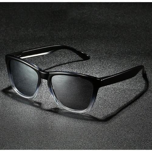 2020 New Hot Sale Men Eyewear Colorful Frame PC Polarized Trendy Vintage Rectangle Fashion Sunglasses JD2002