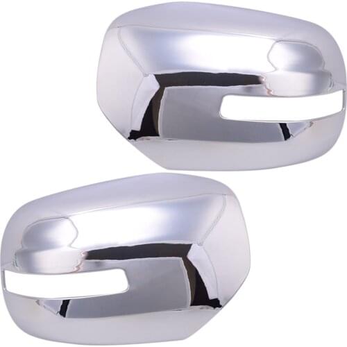 Car Pair Chrome Rearview Side Wing Door Mirror Cover Trim Case Fit for Mitsubishi Pajero Sport 2009 2010 2011 2012 2013 2014