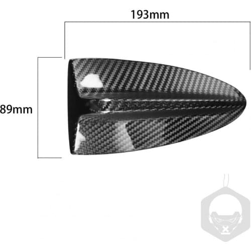 Car Carbon Fiber Durable Scratch Resistant Shark Fin Antenna Protective Cover for BMW X3 X5 X6 F25 E70 E71 E72 Exterior Parts