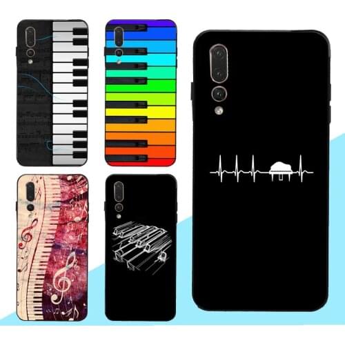 Music Piano Key Case for Huawei Honor 9 10 20 Lite 8A 8X 9X 10i 7C 7A Pro 8C 8S Nova 5T Y6 Y9 Y7 2019