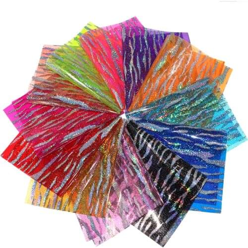 David accessories 20*33cm Laser transparent Faux Synthetic Leather Fabric for Bows Sheets Crafts DIY Handmade Materials,1Yc13890