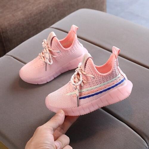 2020 New Autumn Kids Shoes Breathable Boys Girls Sport Shoes Children Casual Sneakers Baby Running Shoes Mesh Shoes