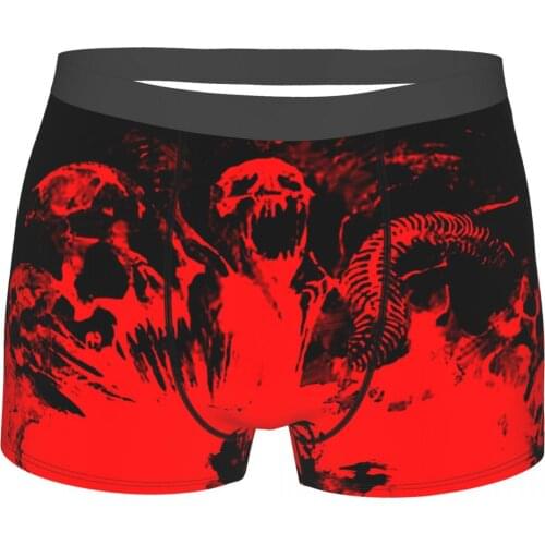 Bloodborne Game Red Souls Horde Underpants Cotton Panties Man Underwear Comfortable Shorts Boxer Briefs