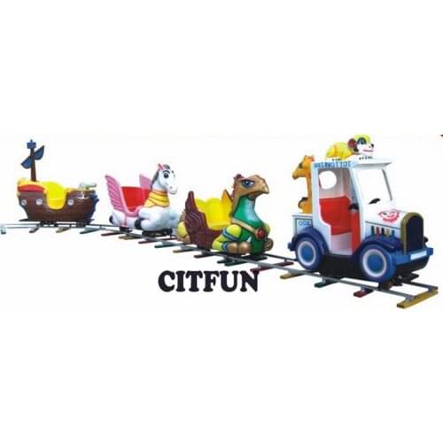 Factory price Classical Kids Amusement Park Train, Track Electric Train HC-010B
