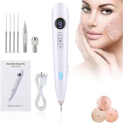 Laser Plasma Pen Freckle Remover Machine LCD Mole Removal Dark Spot Remover Skin Wart Tag Tattoo Remaval Tool Beauty Salon